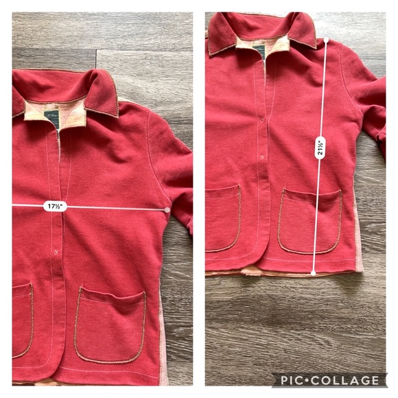 burning torch jacket M one button cotton - Picture 8 of 11